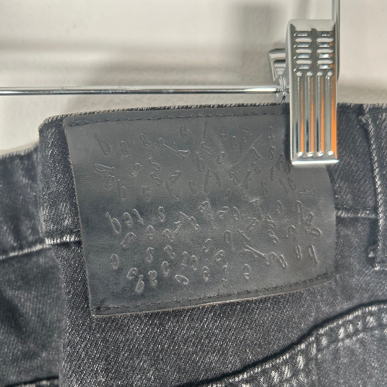 Basketcase Flare Black Denim Jeans Size 38