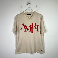 Amiri Staggered Logo T-Shirt