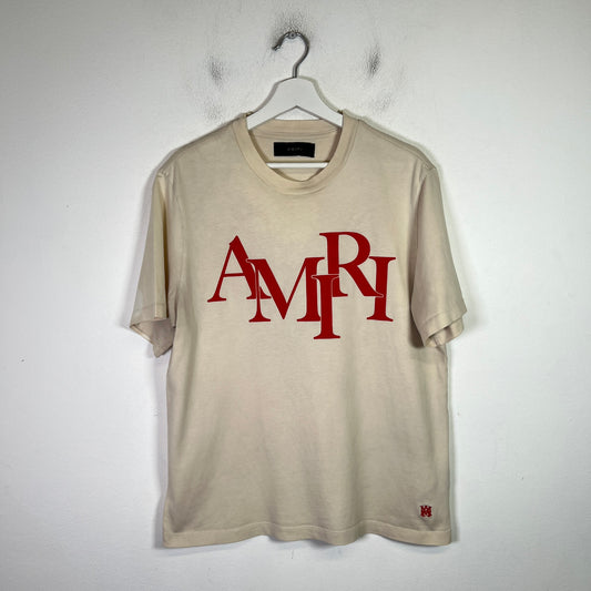Amiri Staggered Logo T-Shirt