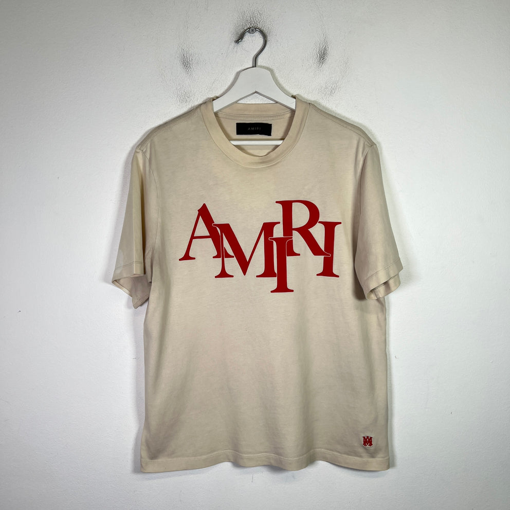 Amiri Staggered Logo T-Shirt