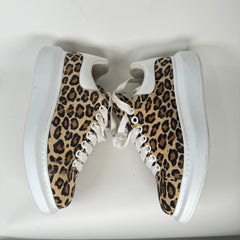 Alexander McQueen Suede Leopard Sneakers Size 39