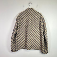 Gucci GG Monogram Four-Pocket Linen-Blend Light Jacket
