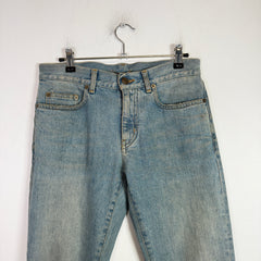 Saint Laurent SS15 D03 Mudwash Distressed Denim Jeans