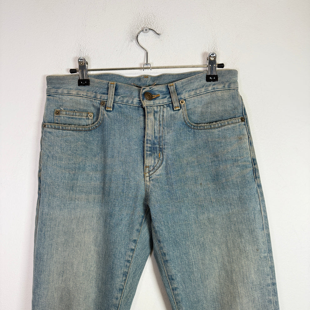Saint Laurent SS15 D03 Mudwash Distressed Denim Jeans