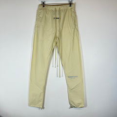 Essentials Cream Logo Nylon Pants Size S