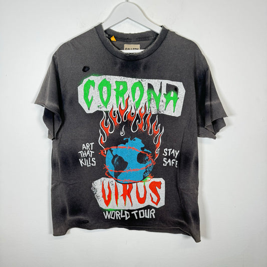 Gallery Dept Vintage Black Coronavirus Tee Size M