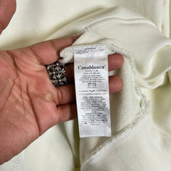 Casablanca White Tennis Club Hoodie Size L