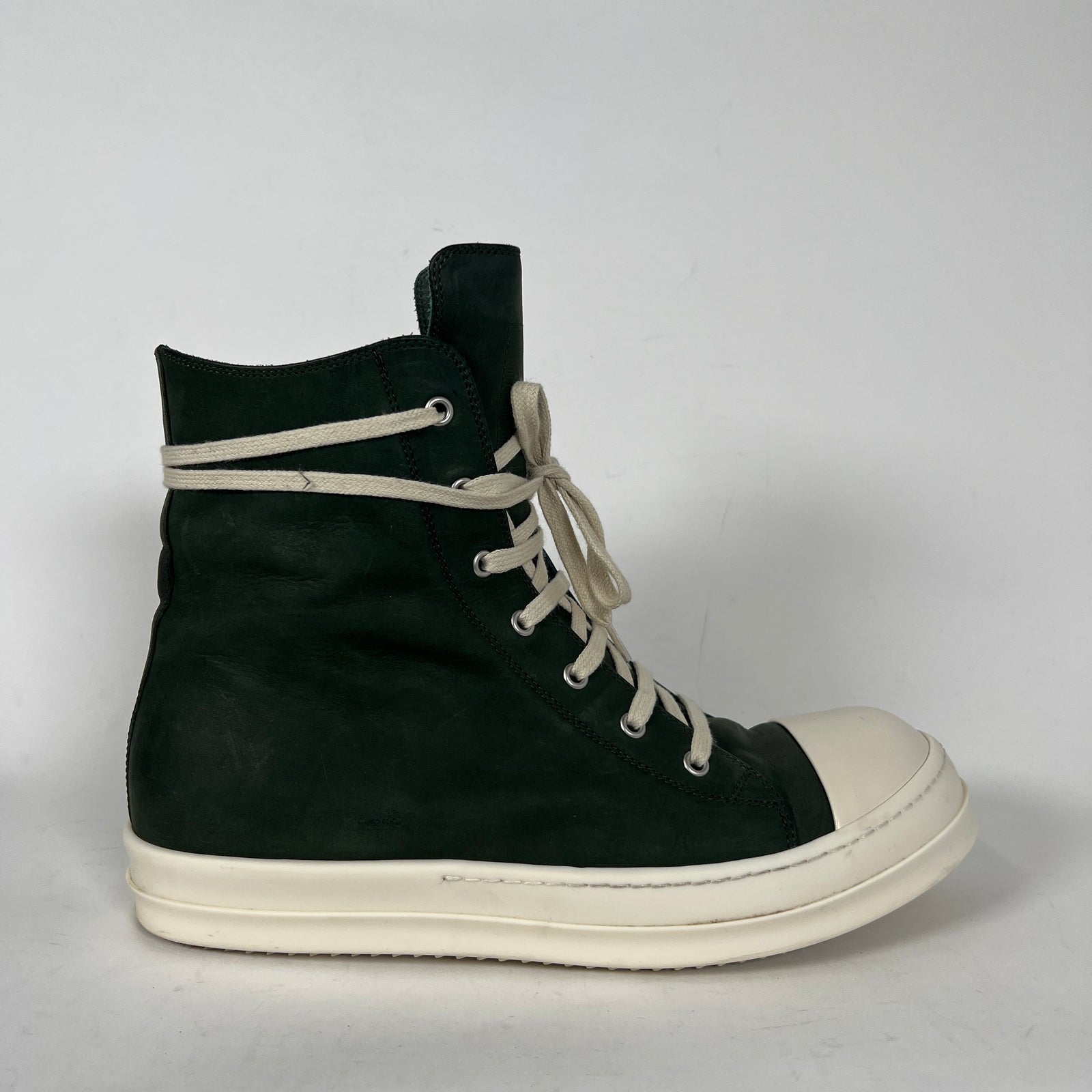 Rick Owens Moss Leather Ramones Size 43.5