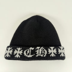Chrome Hearts 'Big Daddy' Cashmere CH Black Beanie