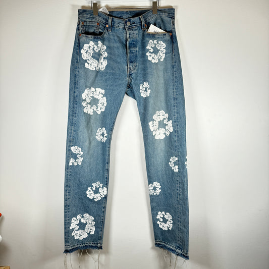 Denim Tears Lightwash Wreath Jeans Size 34