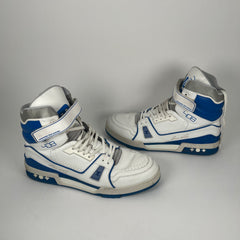 Louis Vuitton Blue High Top Trainer Size 11.5