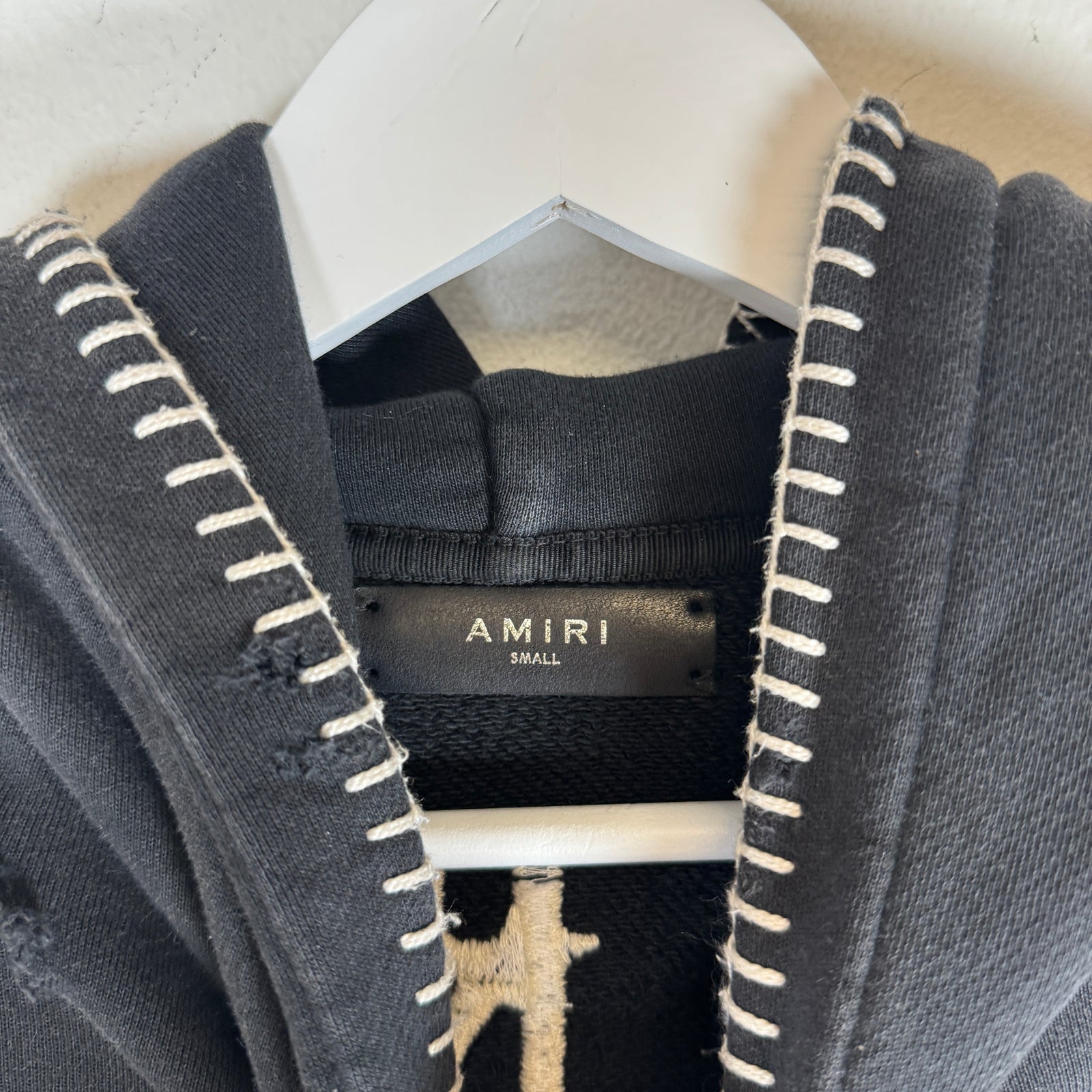 Amiri VIntage Black Eternal Dove Hoodie Size S