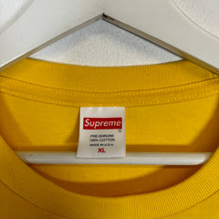 Supreme Yellow/Green Logo T-shirt Size XL
