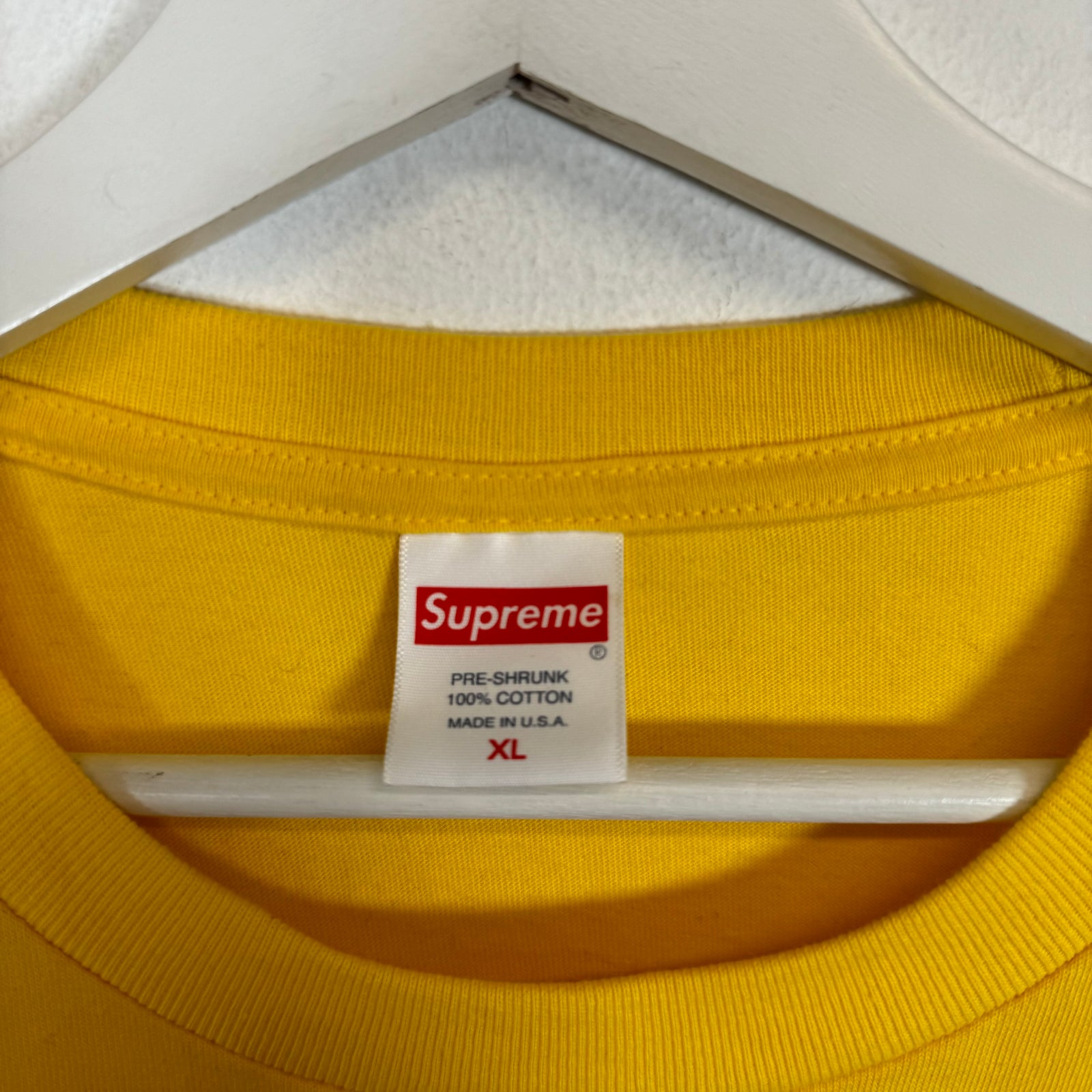 Supreme Yellow/Green Logo T-shirt Size XL