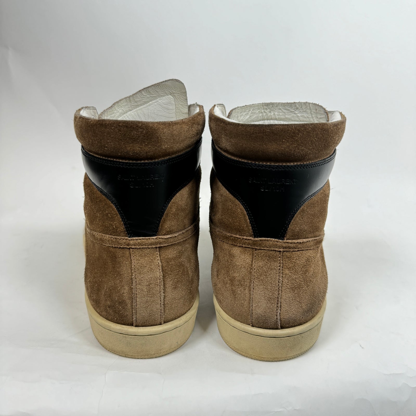 Saint Laurent Brown Suede SL-10H Sneakers Size 46