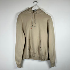 Saint Laurent Beige Paint Logo Hoodie Size XL