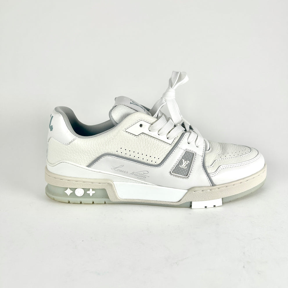 Louis Vuitton White Low Top Trainer Size LV 8.5