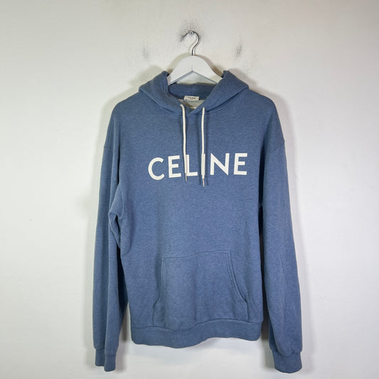 Celine Light Blue Logo Hoodie