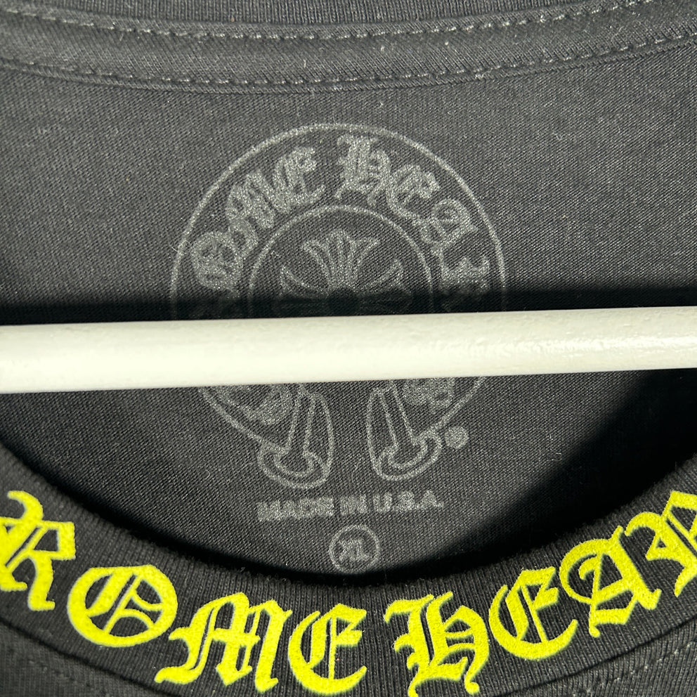 Chrome Hearts Yellow Spell Out Longsleeve Size XL