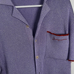 Jacquemus Purple 'La Maille Porta' Button-Up Shirt Size XXL