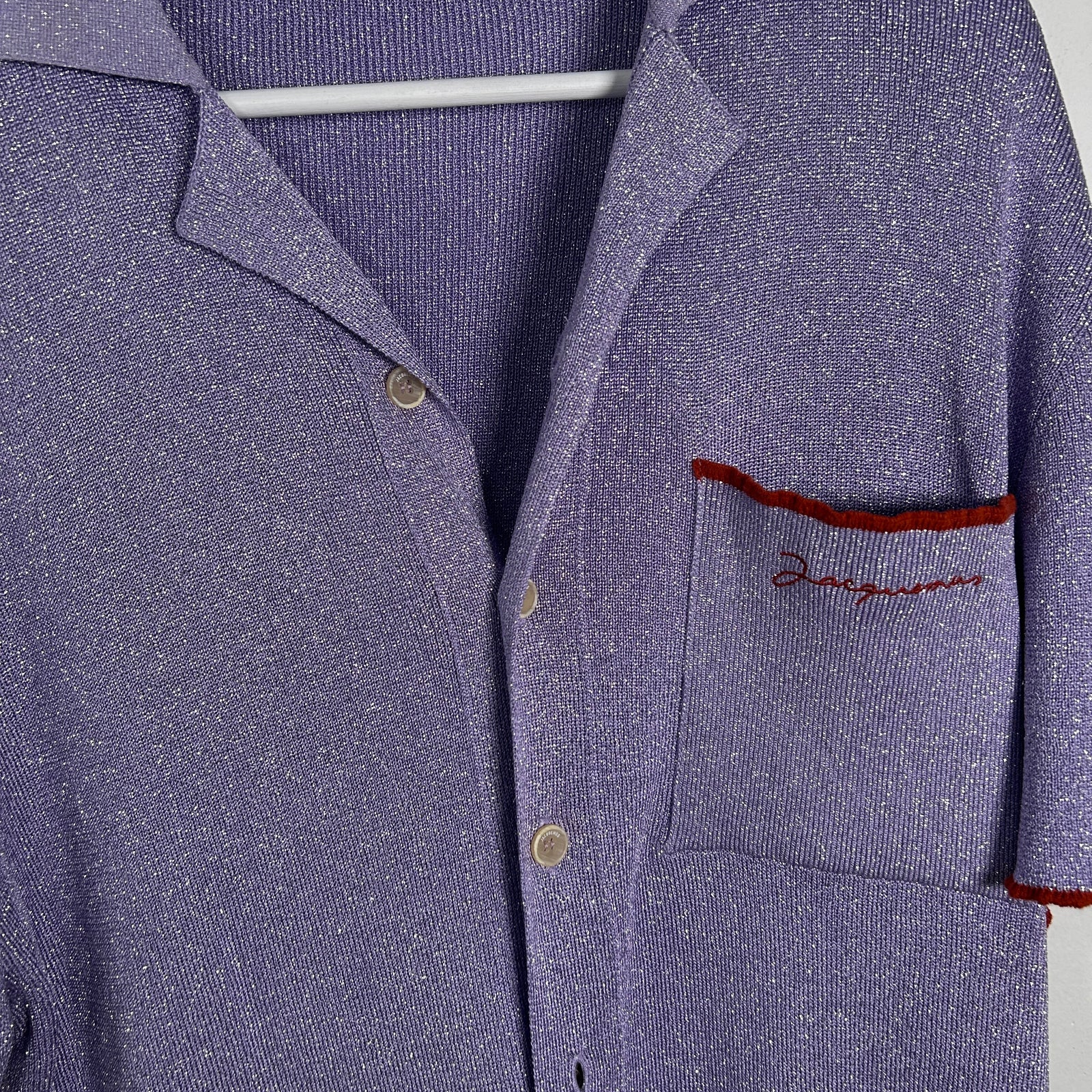 Jacquemus Purple 'La Maille Porta' Button-Up Shirt Size XXL