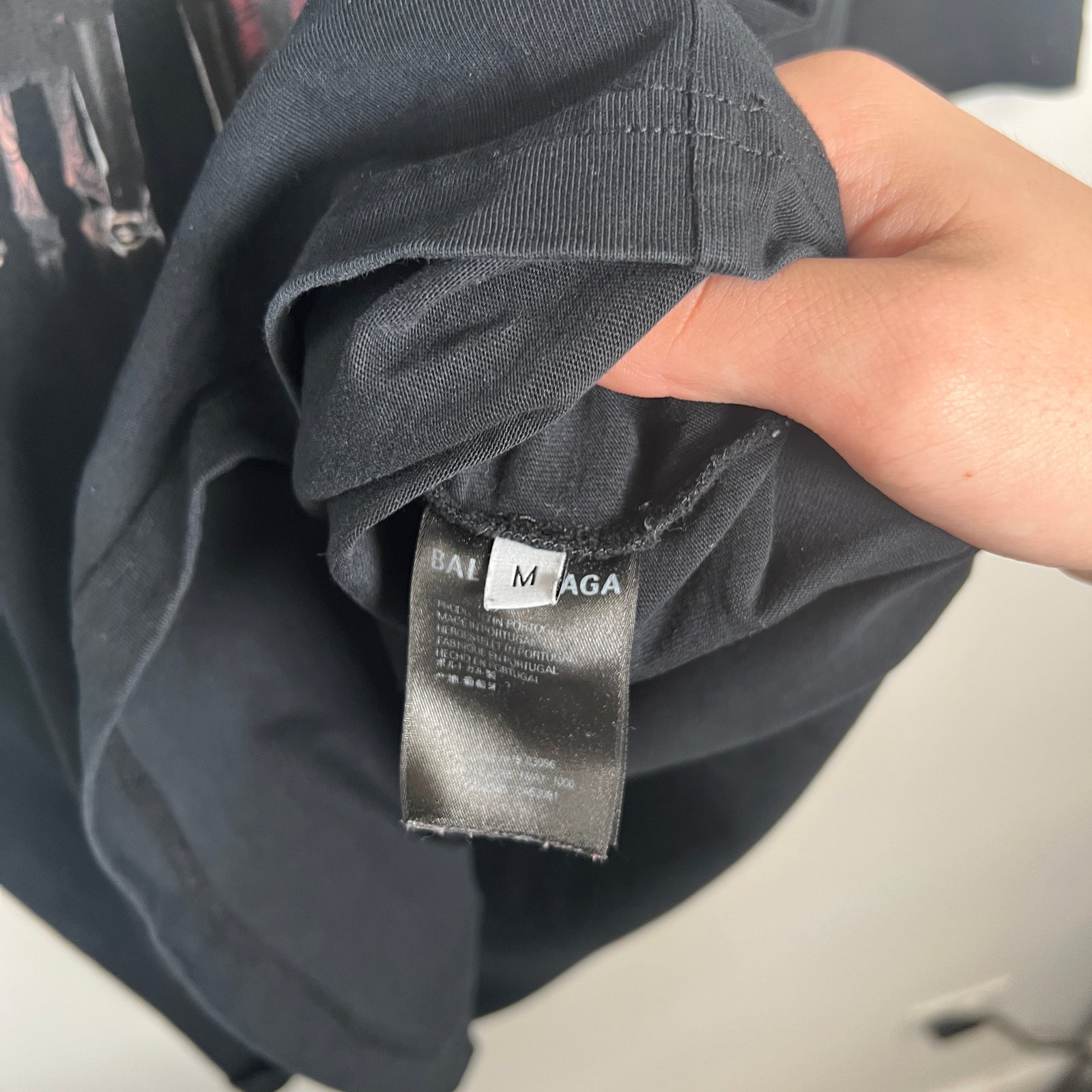 Balenciaga Portrait Logo T-Shirt Size M