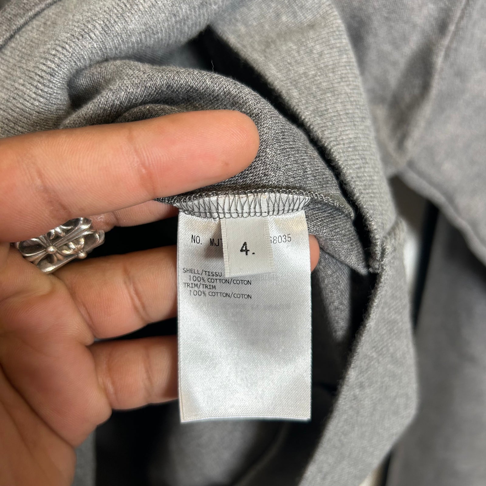 Thom Browne Dark Grey RWB Striped Hoodie Size 4