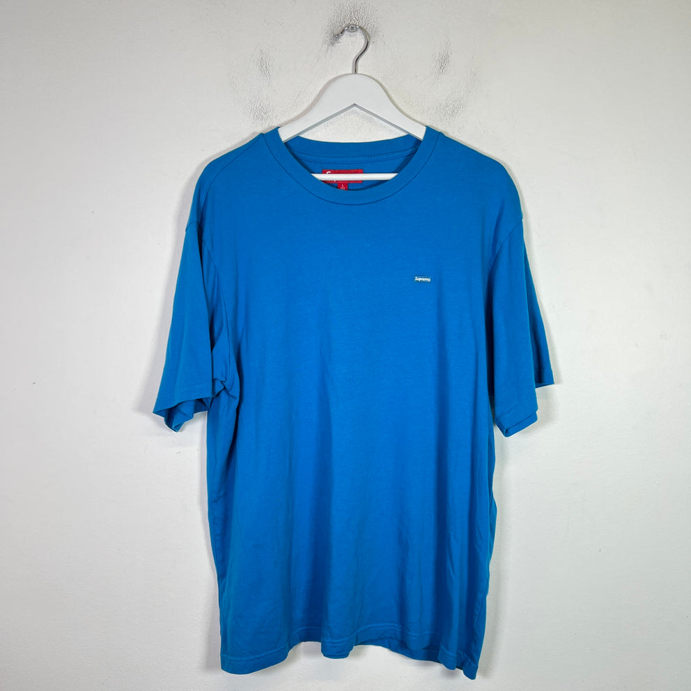 Supreme Blue Mini Box Logo T-Shirt Size L