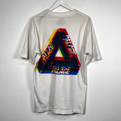 Palace White Tri-Ferg Blur Tee Size M