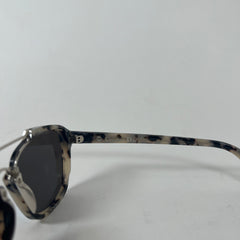 Christian Dior Beige Tortoise Mirrored Wayfarer