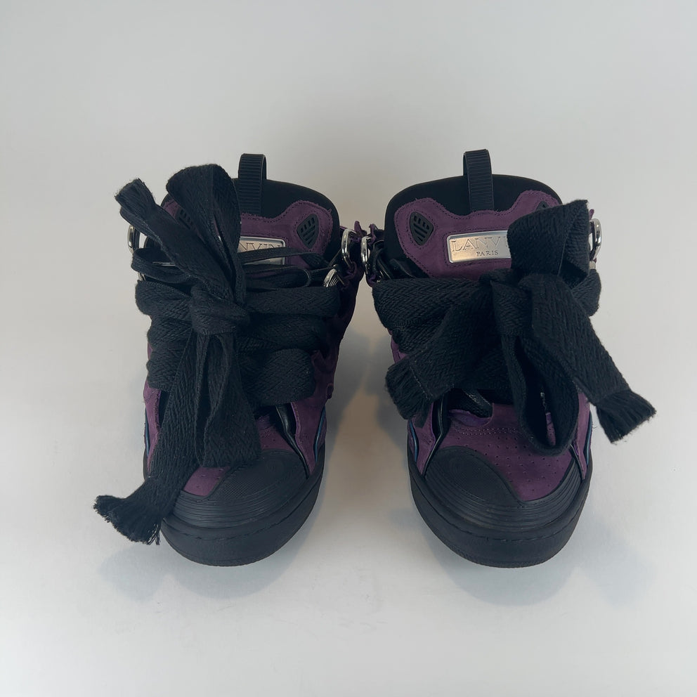 Lanvin 'Curb' Suede Low-Top Sneakers