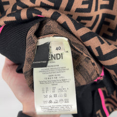 Fendi Intarisa Knit All Over Print T-Shirt Size M