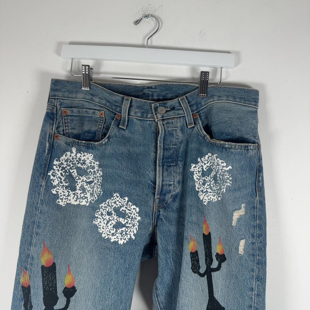 Denim Tears x Virgil Abloh 'Message in a Tear' Levis 501 Jeans