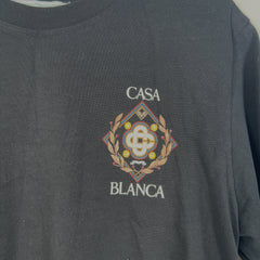 Casablanca Logo Motif Black T-Shirt
