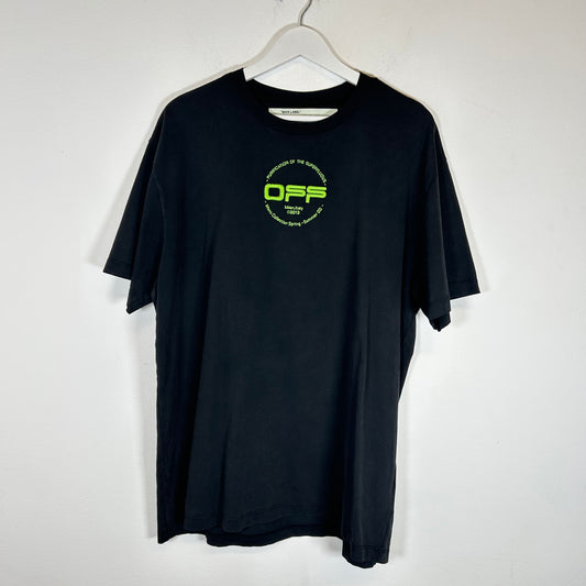 Off-White Black Hand Logo Tee Size XS