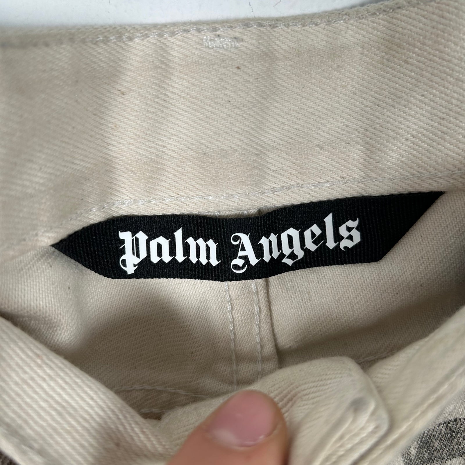 Palm Angels Waxed Metallic Jeans Size 32