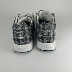 Chanel Tweed Technical Knit Interlocking CC Trainer Size 45