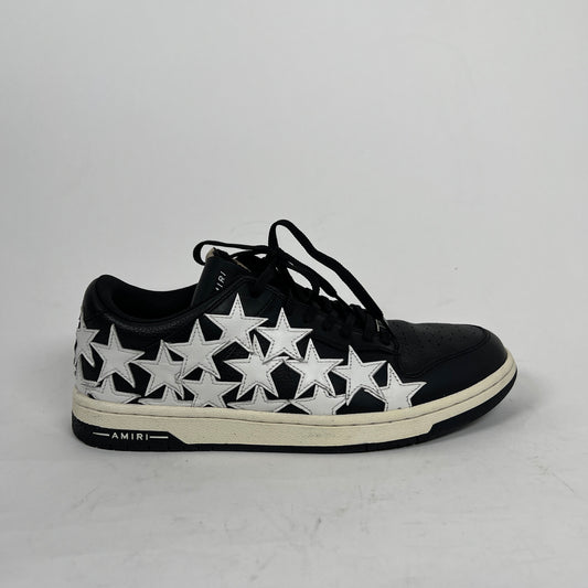 Amiri Black/White Star Low Top Sneakers Size 10