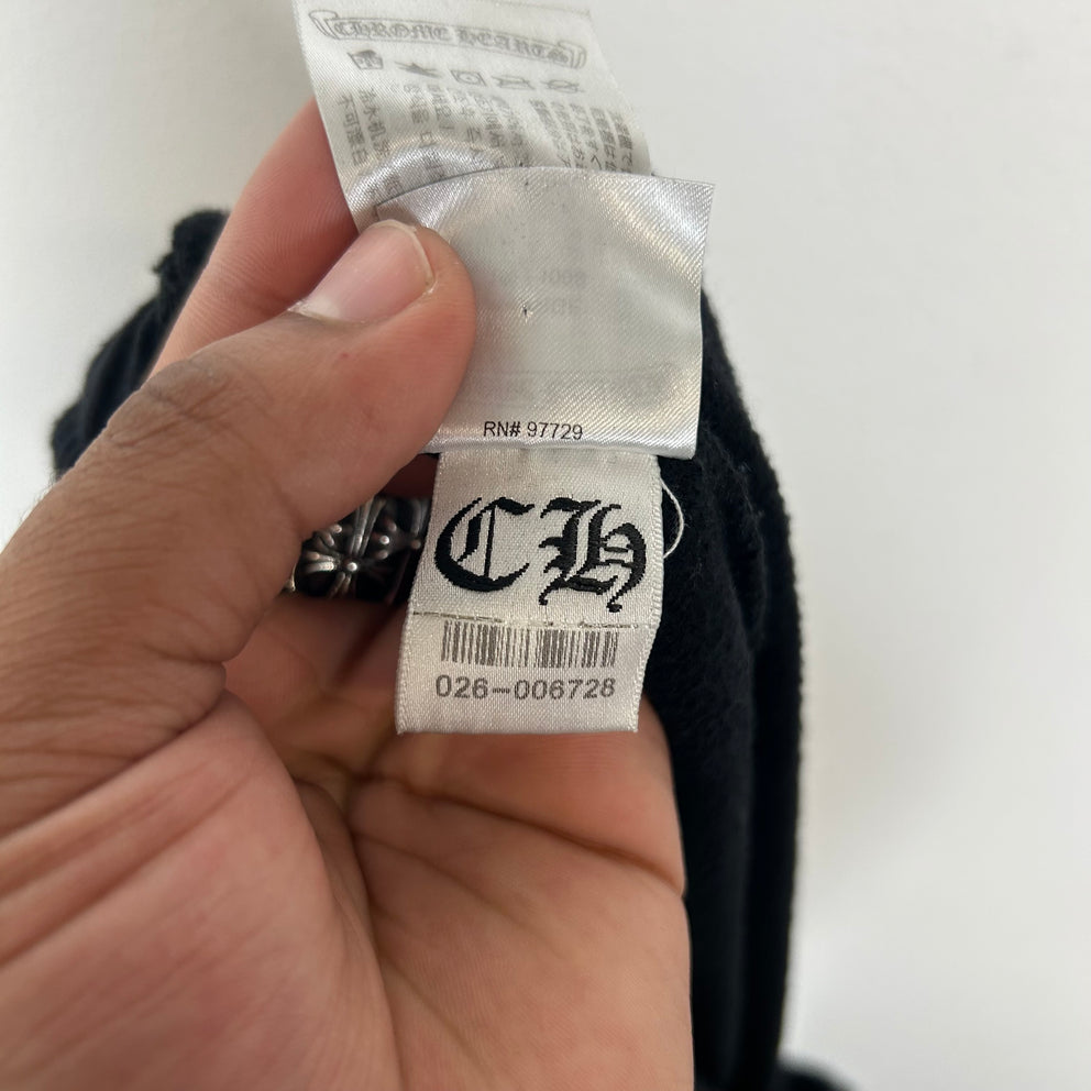 Chrome Hearts Black Horseshoe Logo Sweatpants Size XL