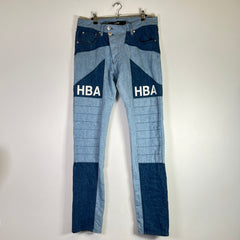 Hood By Air SS14 Panneled Denim Moto Jeans