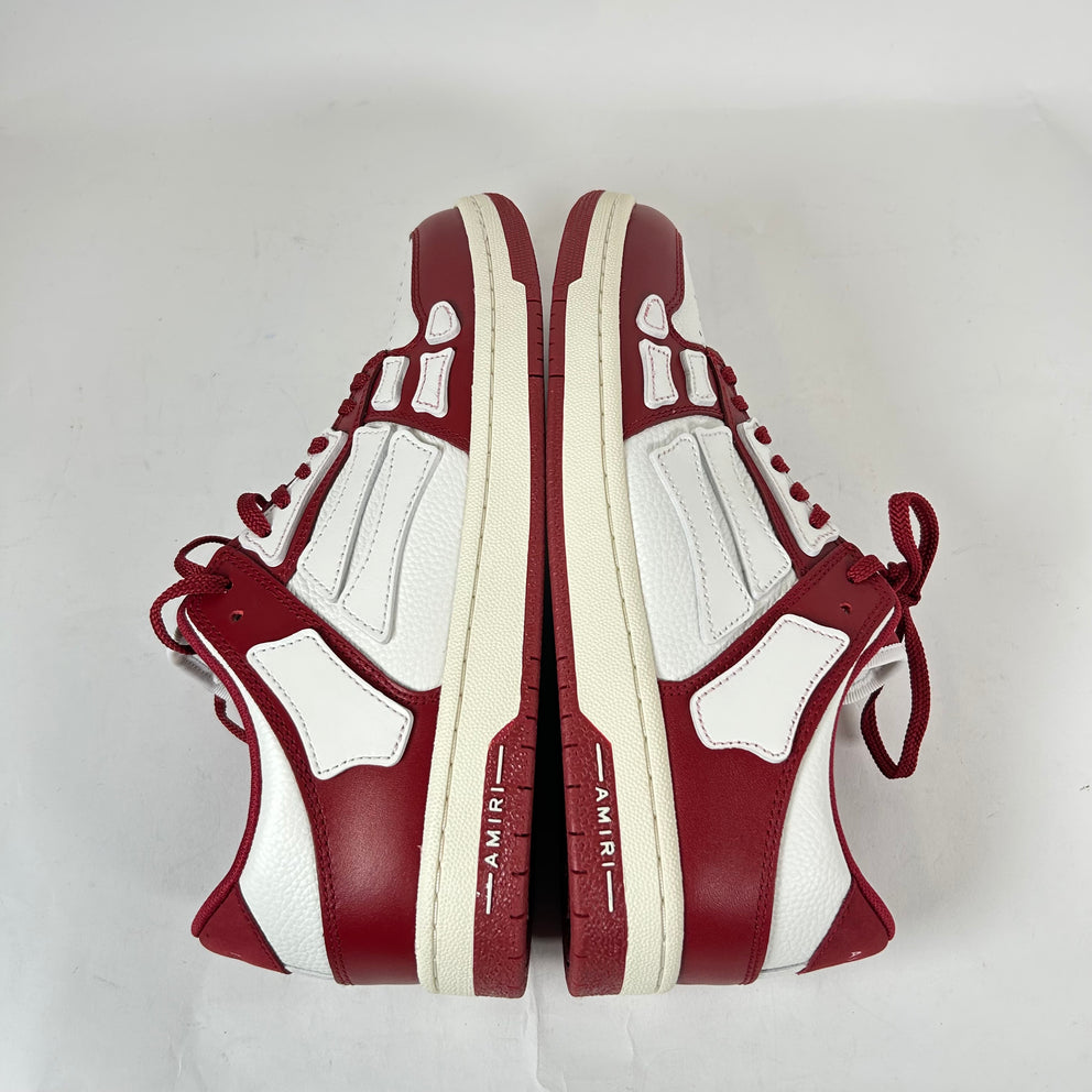 Amiri Burgundy Skel Low-Top Sneaker Size 43