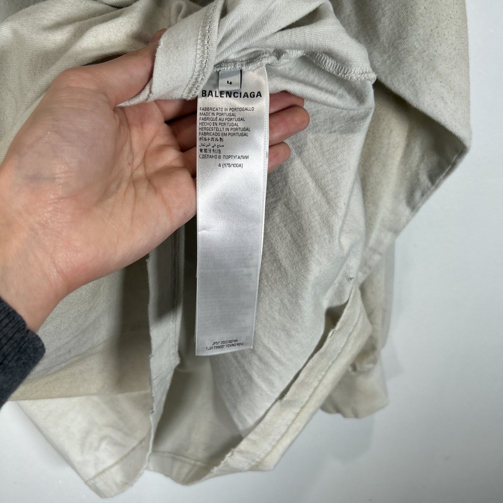 Balenciaga Distressed Skater Longsleeve Size XXL