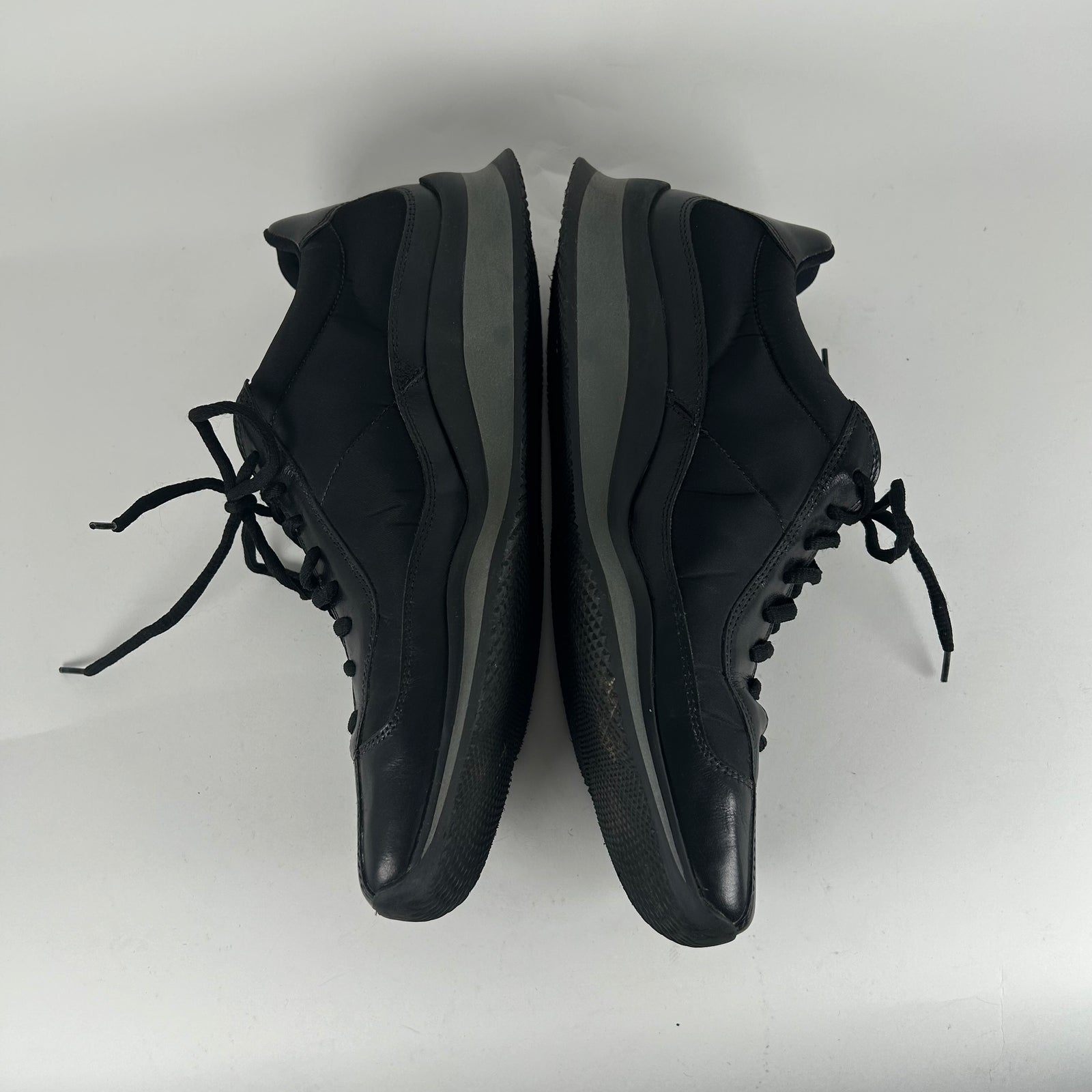 Prada Sport Black Leather Sneakers Size 9.5