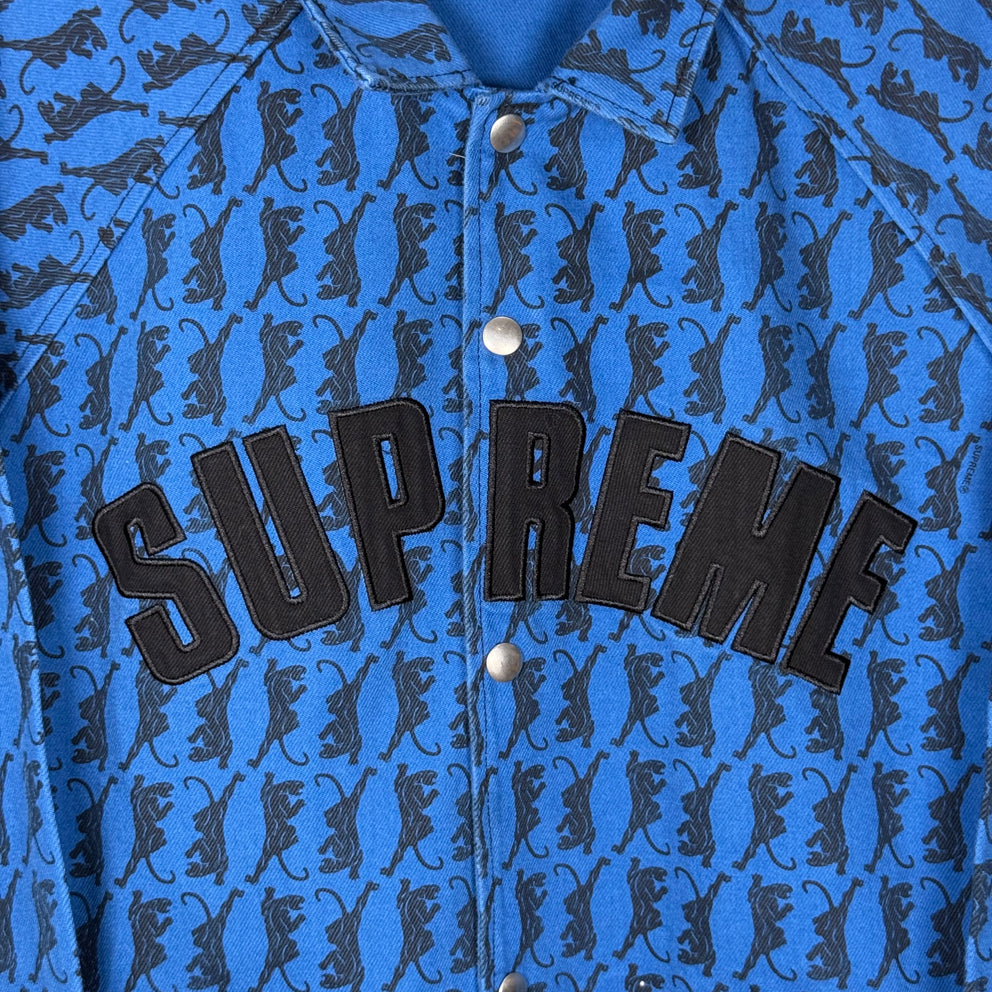 Supreme All Over Panther Snap Button Jacket Size XL