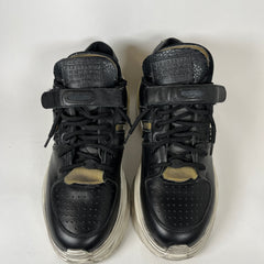 Maison Margiela Black/Gold Retro Fit Sneaker Size 43