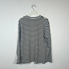 CDG Play Striped Heart Longsleeve Size XL
