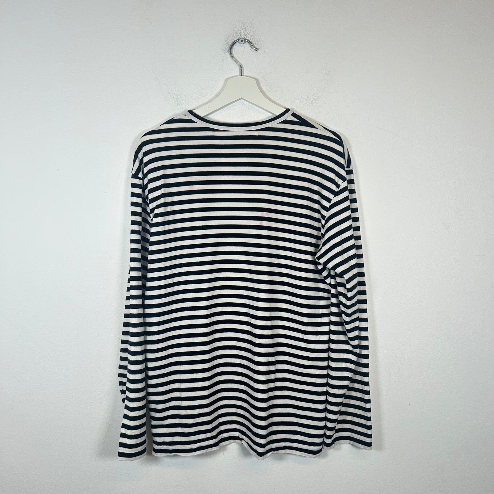 CDG Play Striped Heart Longsleeve Size XL