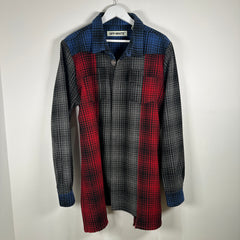 Off-White Patchwork Heavy Wool Flannel Size Large