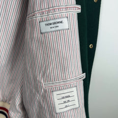 Thom Browne Color Block Wool Varsity Jacket