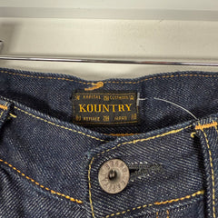 Kapital Bone Raw Denim Jeans Size 34